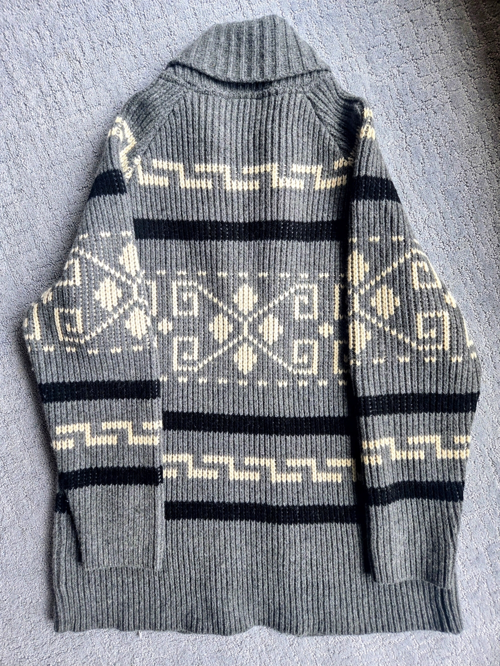 ​🌲 Pendleton Gray Zip Shawl Collar Wool Cardigan 🌲 - Picture 6 of 10